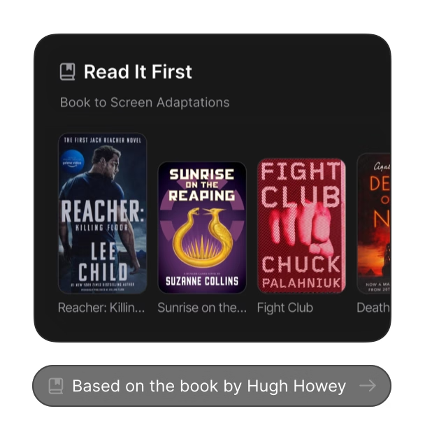 Limelight showing book-to-screen adaptations