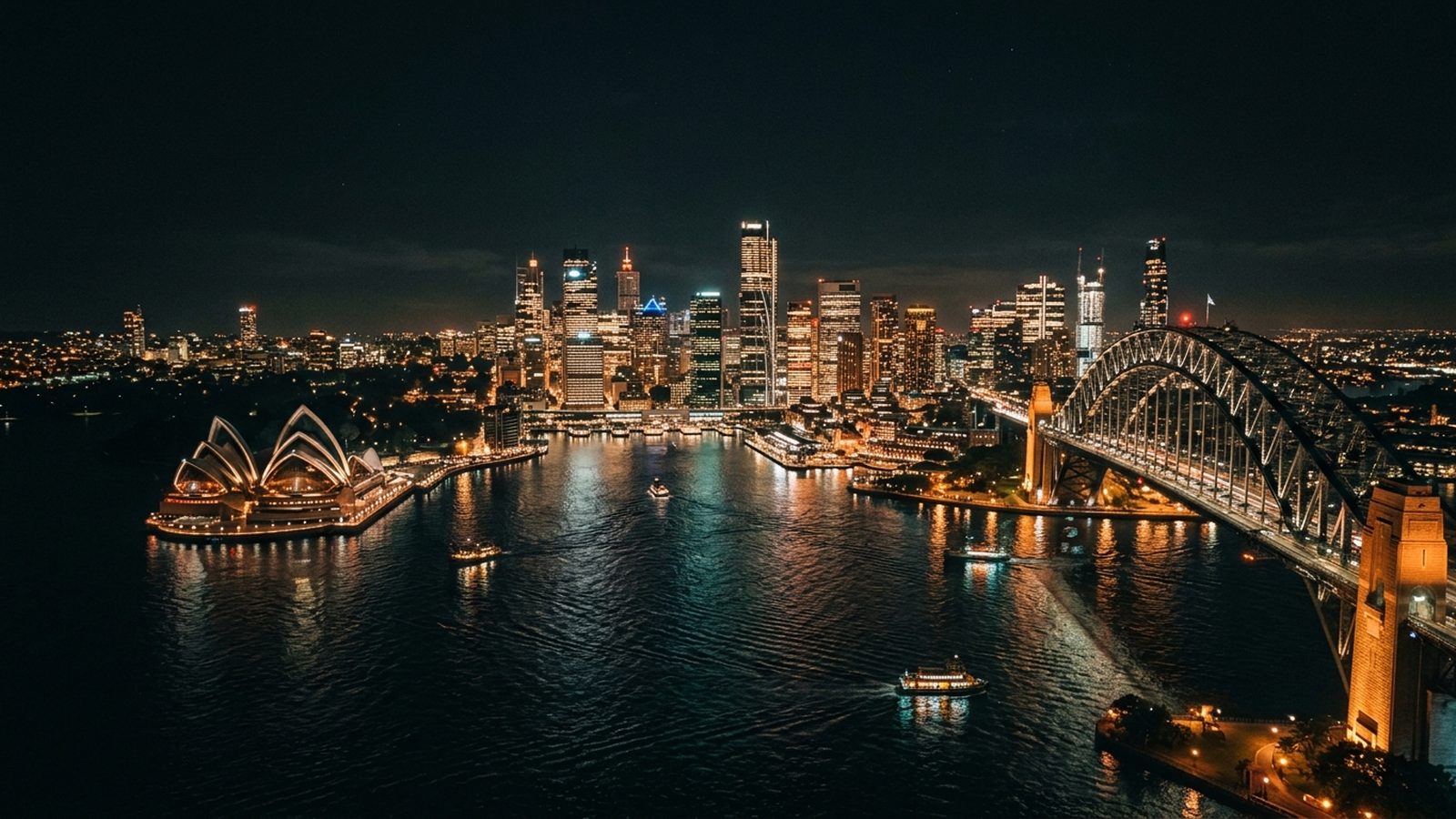 Australia at night