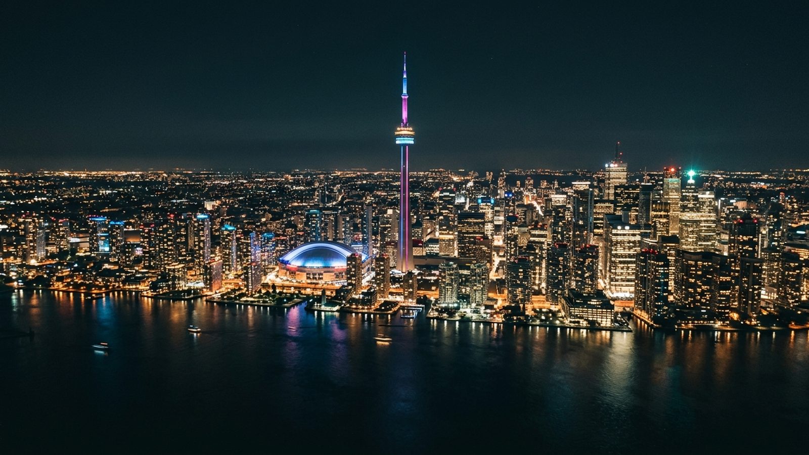 Canada at night