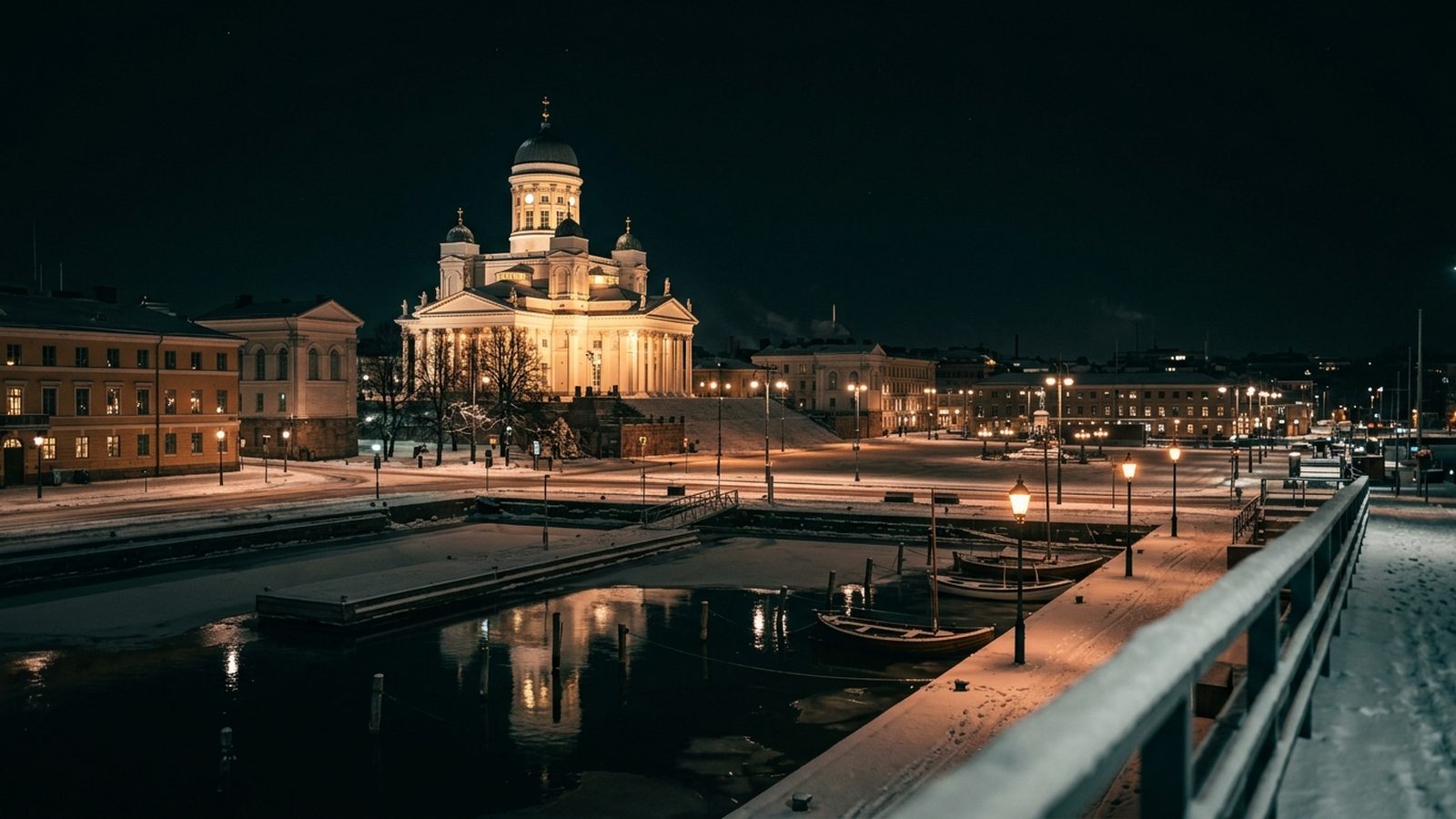 Finland at night