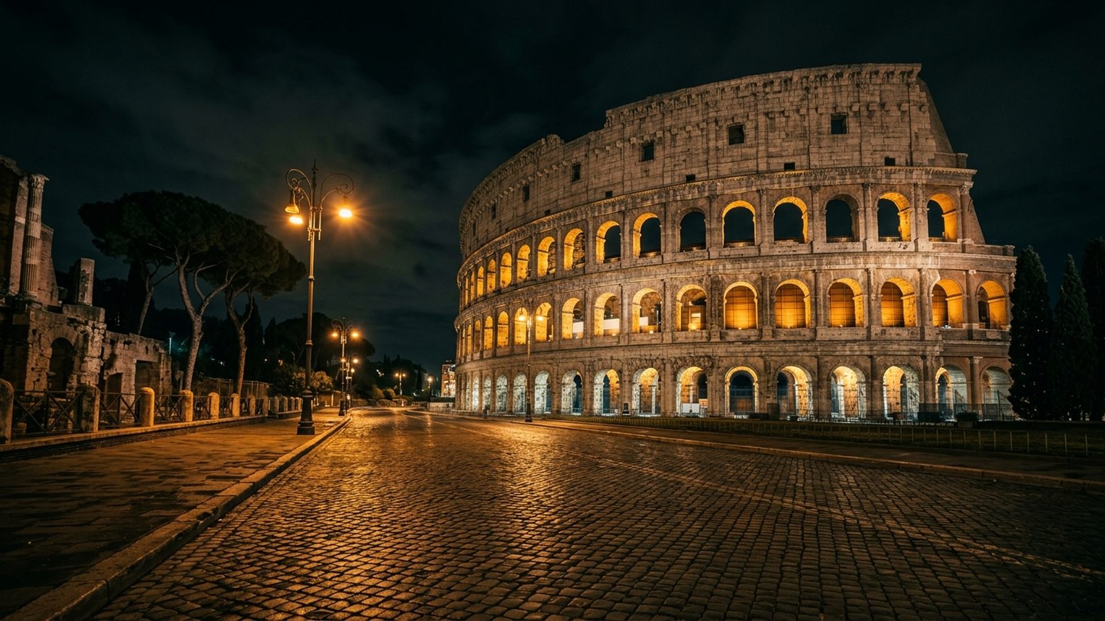 Italy at night