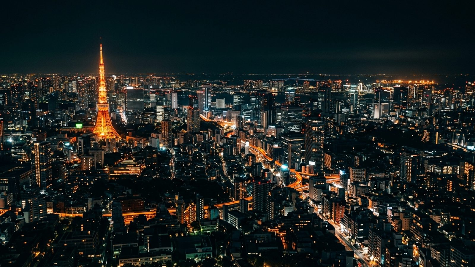 Japan at night