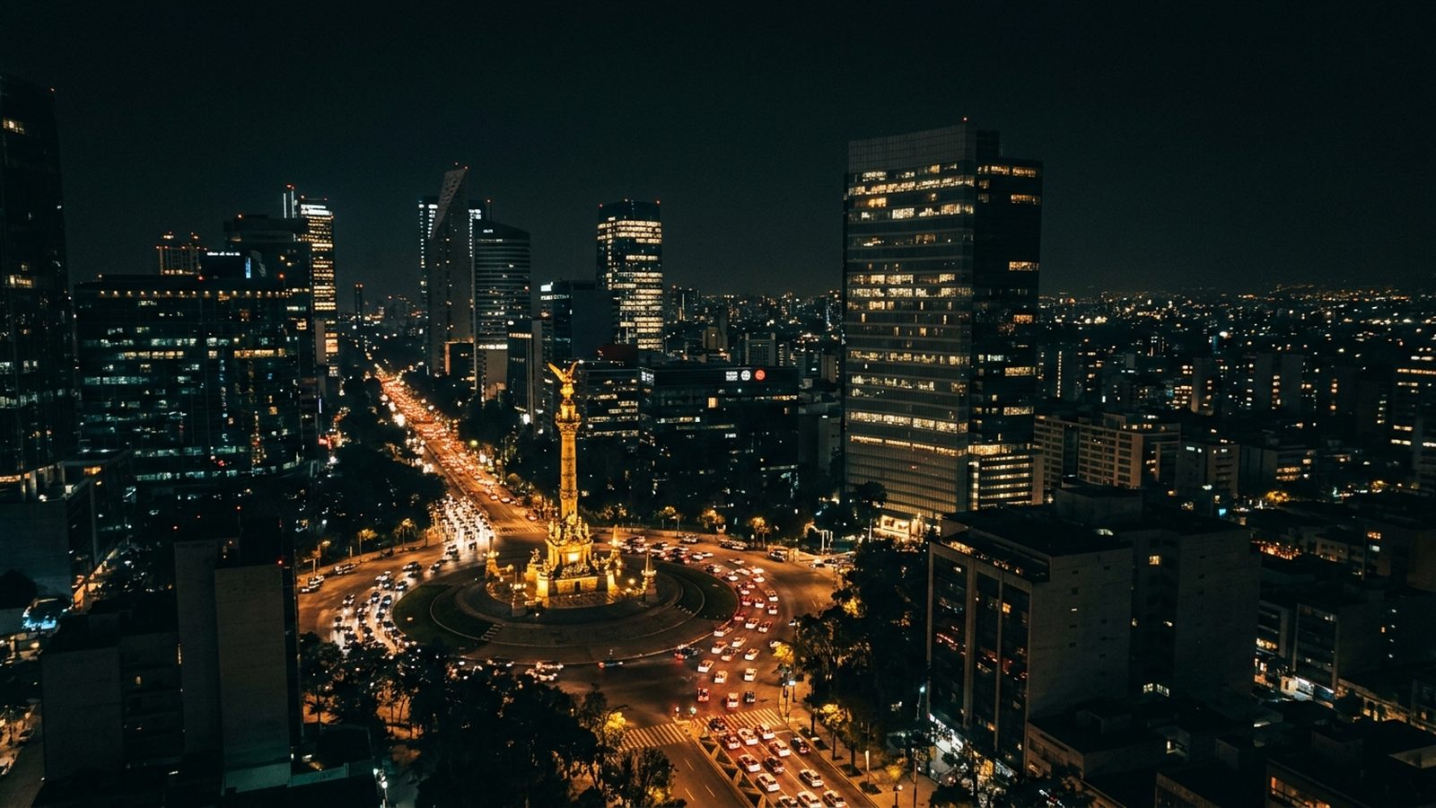 Mexico at night