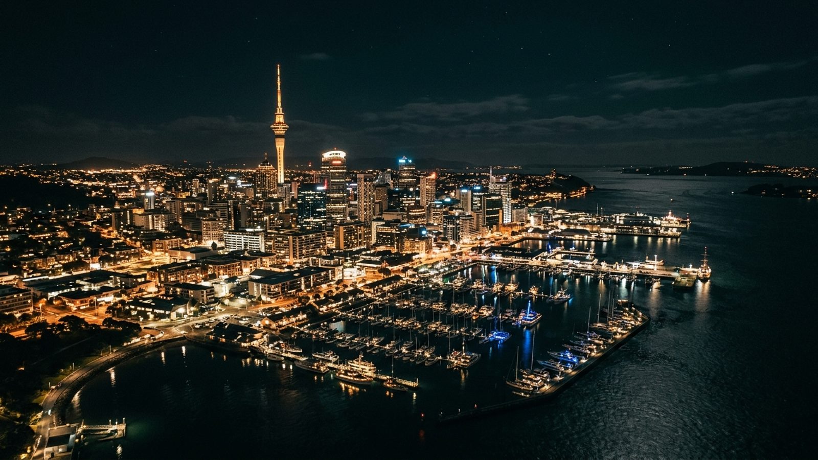 New Zealand at night