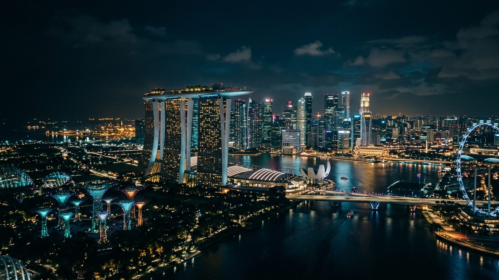Singapore at night