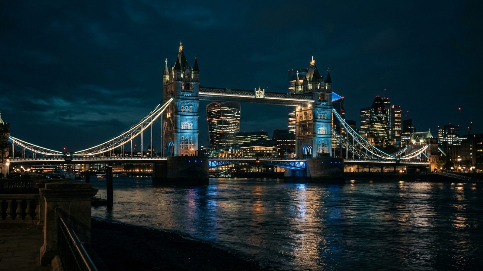 United Kingdom at night