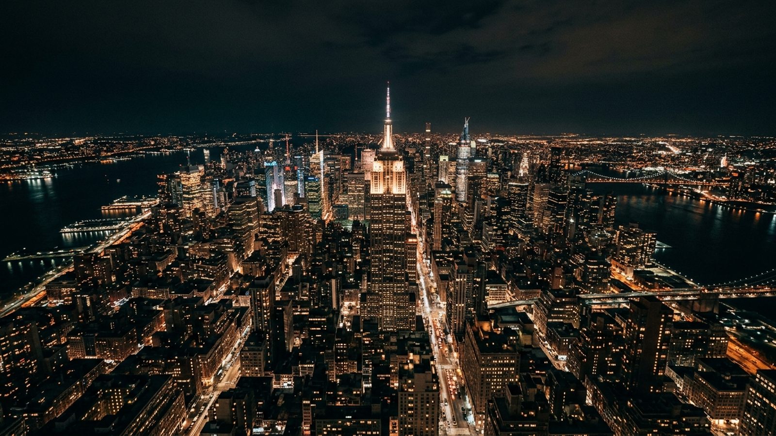 United States at night