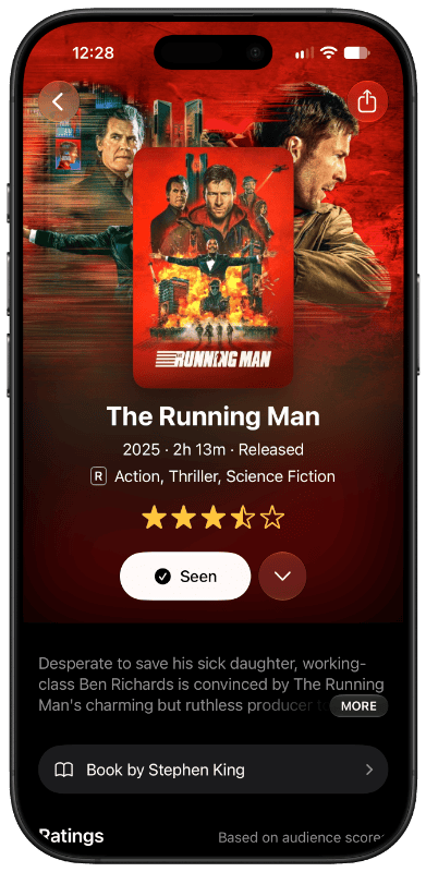The Running Man title page in Limelight